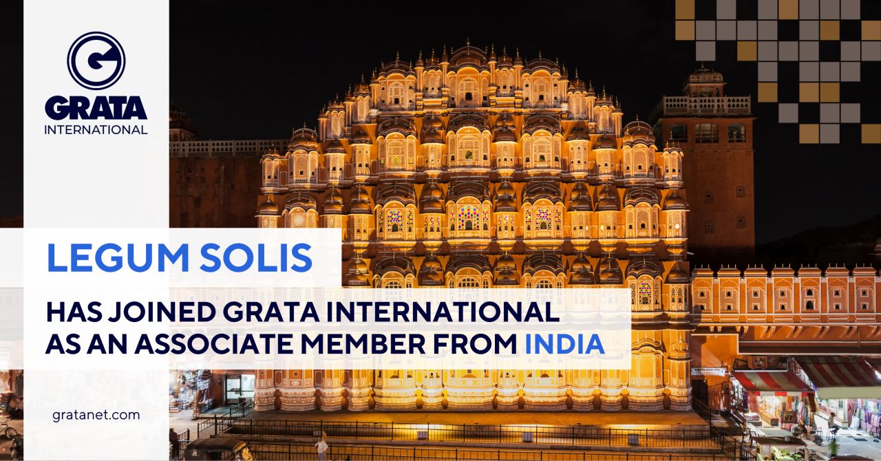 Legum Solis joins GRATA International as Associate Member from India